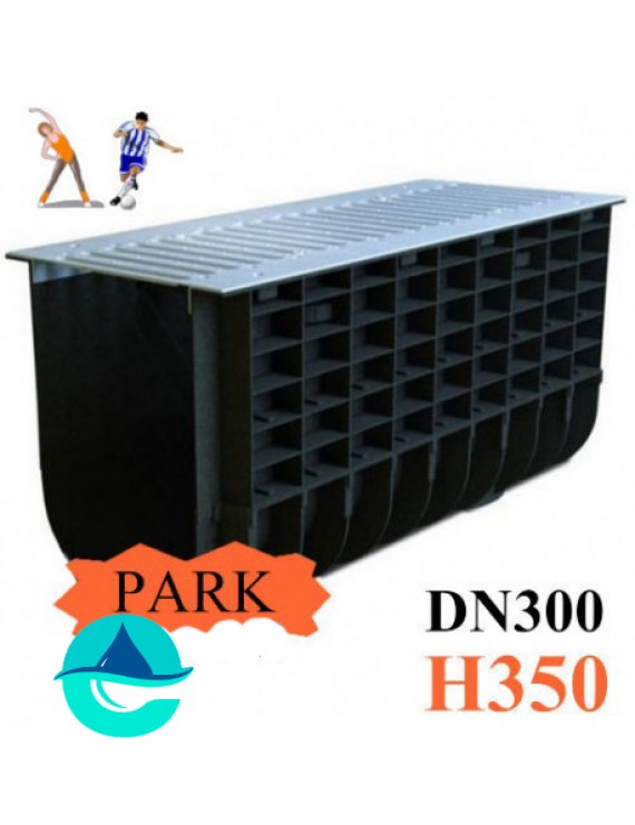 ЛВП DN300 H350 PARK лоток пластиковый водоотводный с решеткой