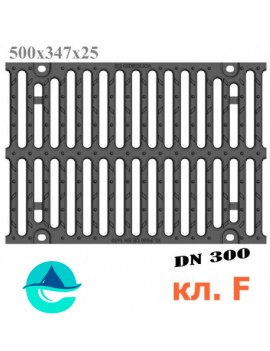 DN300 500/347/25 решетка чугунная щелевая кл. F900